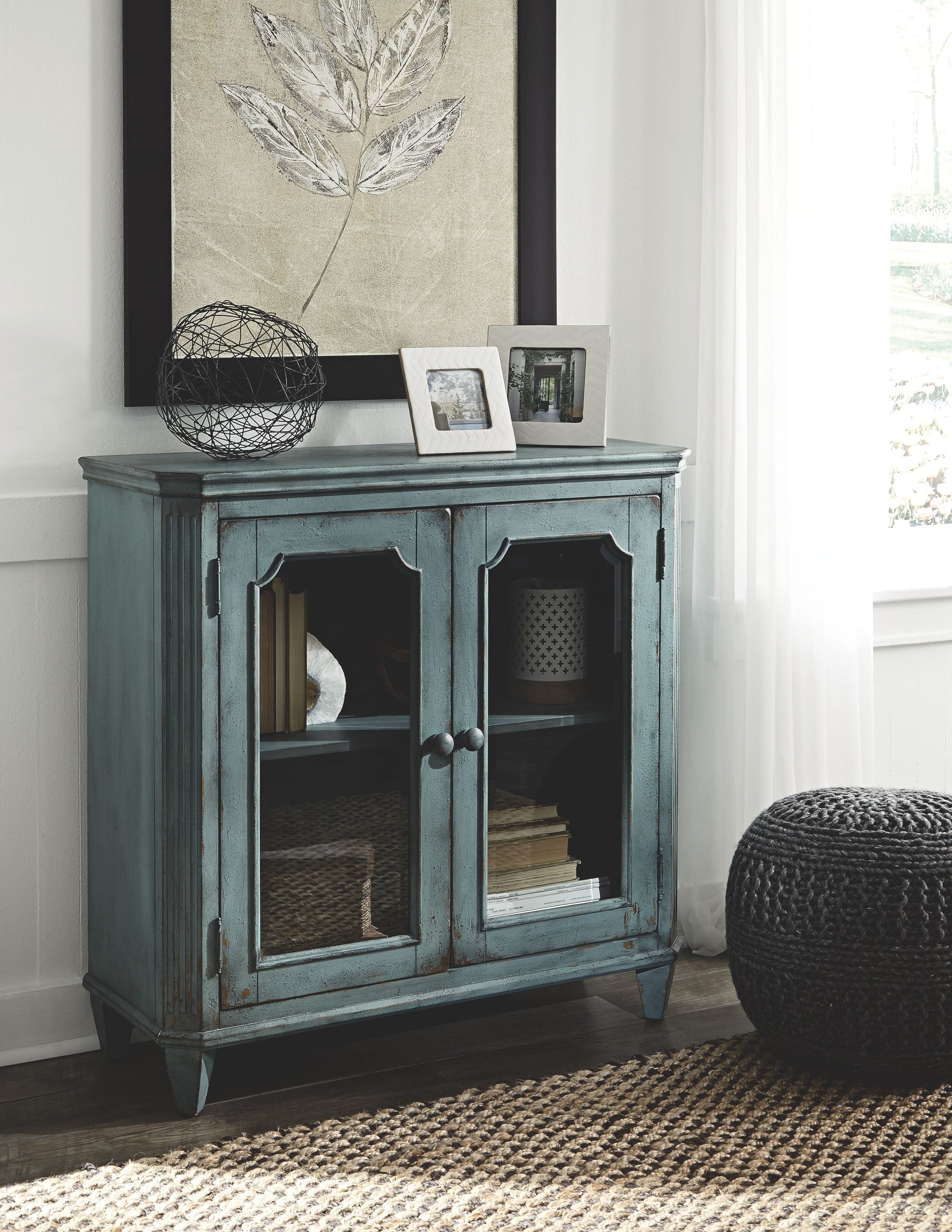 Mirimyn - Antique Teal - Accent Cabinet – Mega Furniture USA