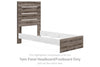 Graystorm - Brown Gray - Twin Panel Headboard/Footboard