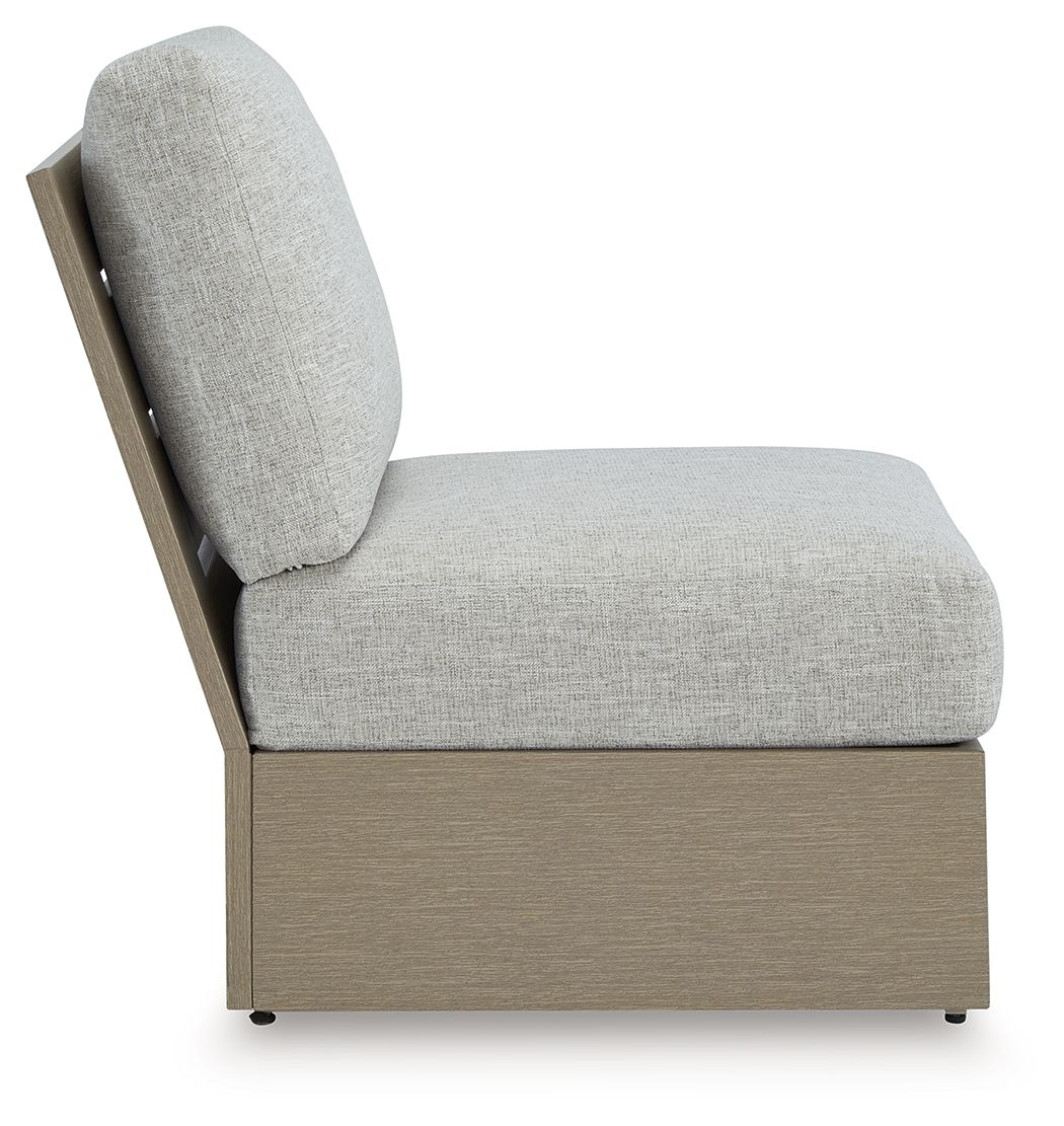 Kimpton Isle - Brown / Beige - Armless Chair With Cushion