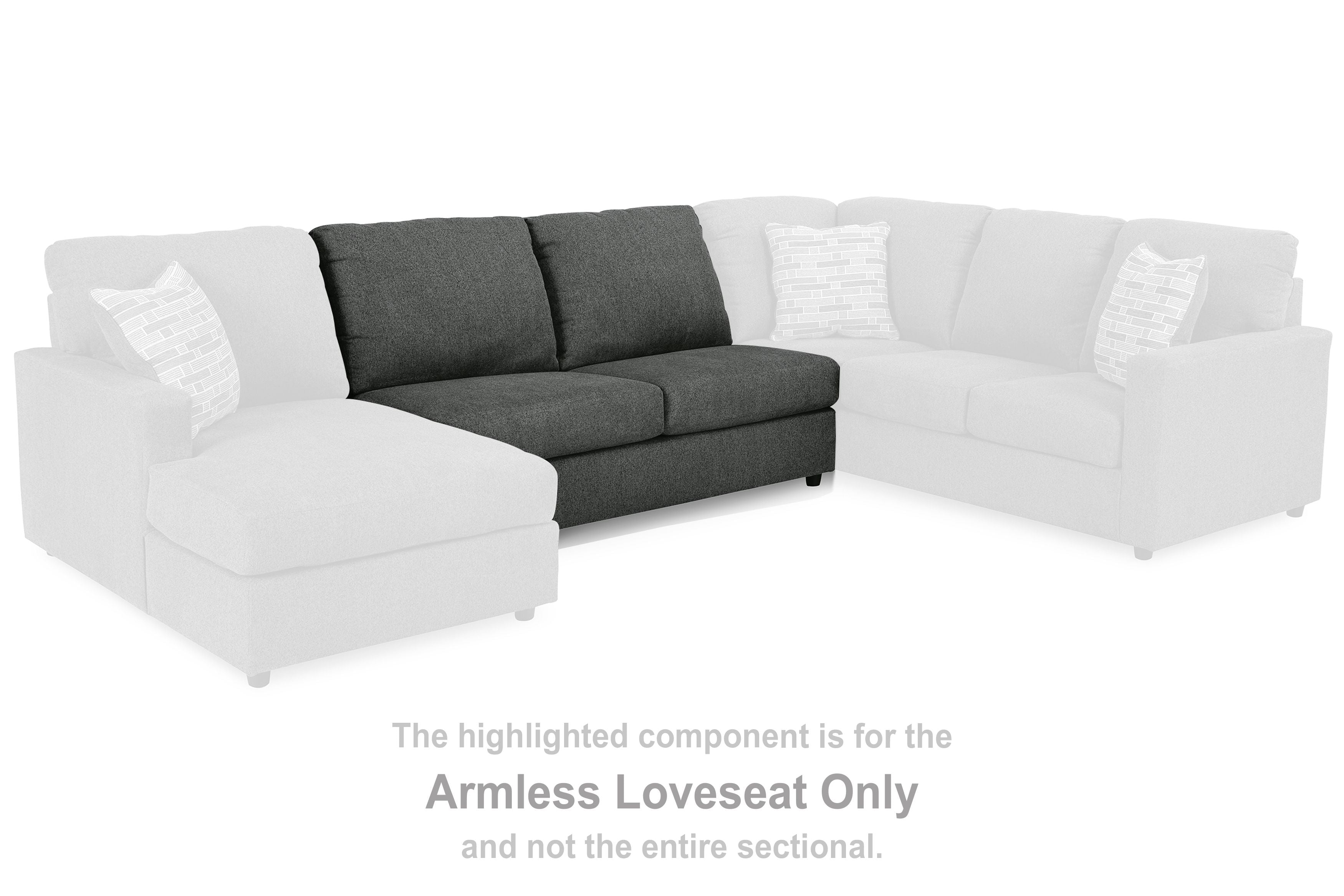 Edenfield - Armless Loveseat