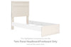 Stelsie - White - Twin Panel Headboard/Footboard