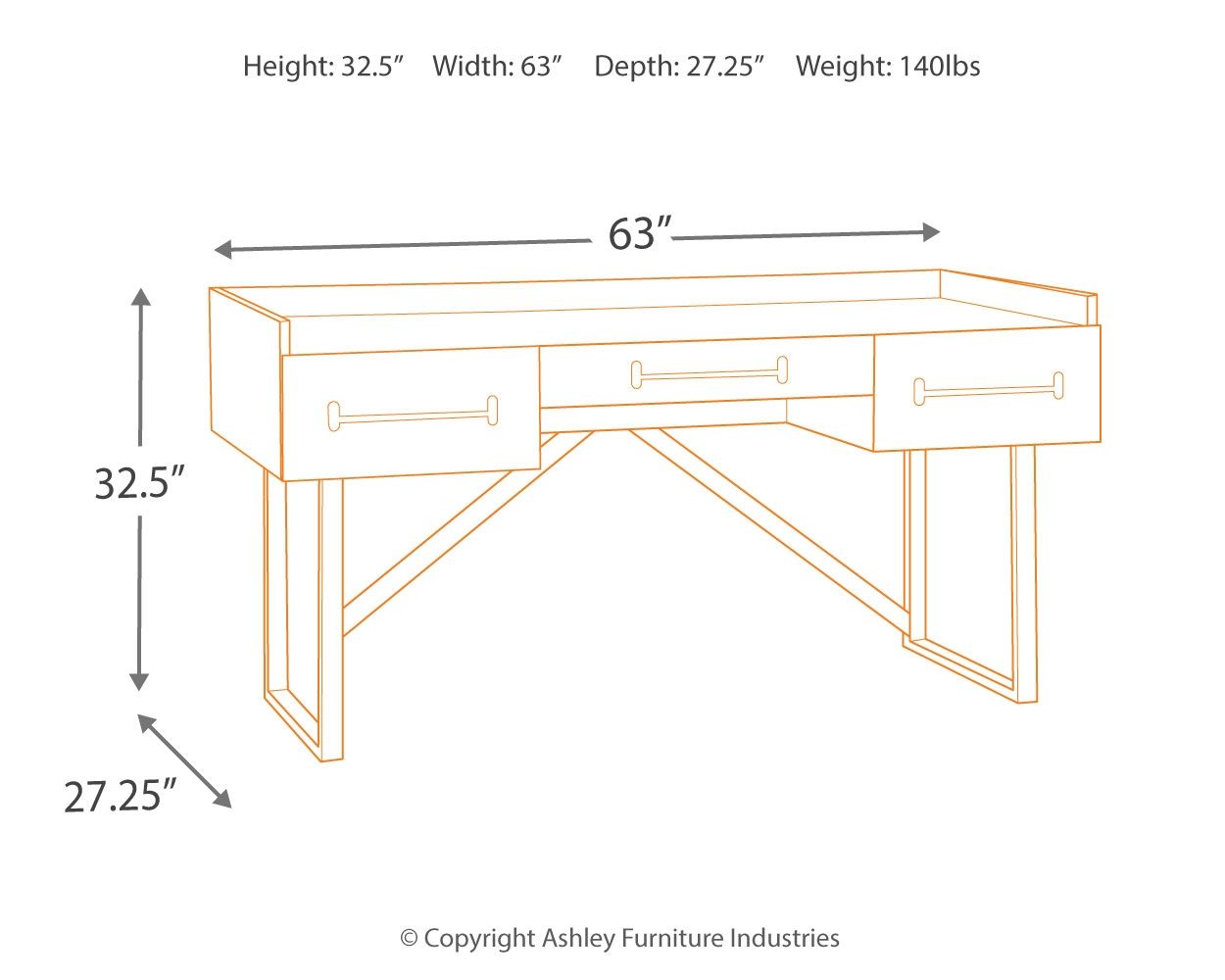 Starmore - Brown - Home Office Desk