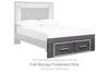 Lodanna - Gray - Full Storage Footboard