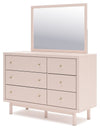 Wistenpine - Blush - Dresser And Mirror