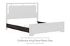 Covetown - Dark Brown - California King Panel Rails