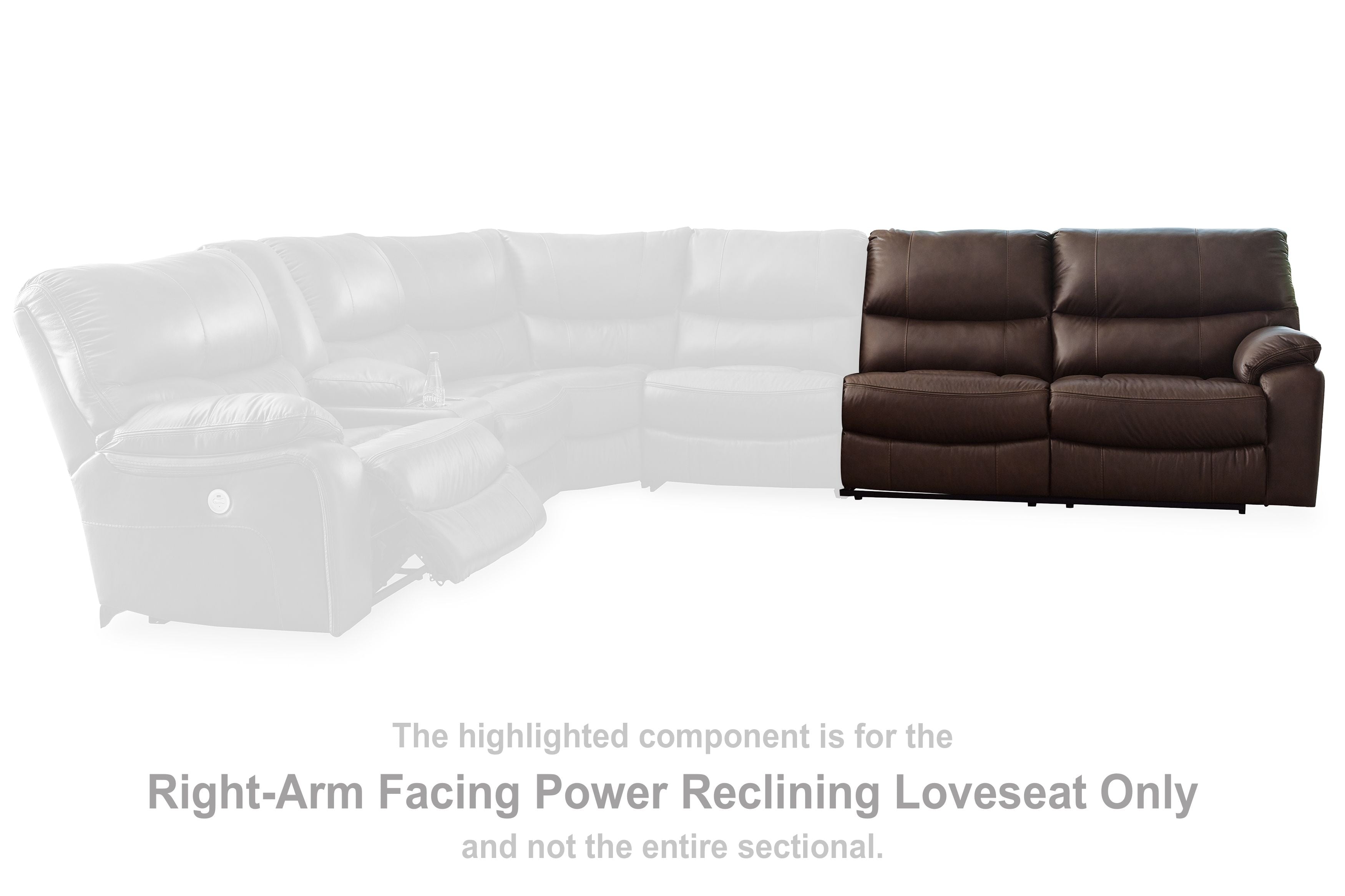 Family Circle - Dark Brown - Raf Power Reclining Loveseat