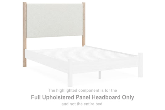 Cadmori - Two-tone - Full Upholstered Panel Headboard