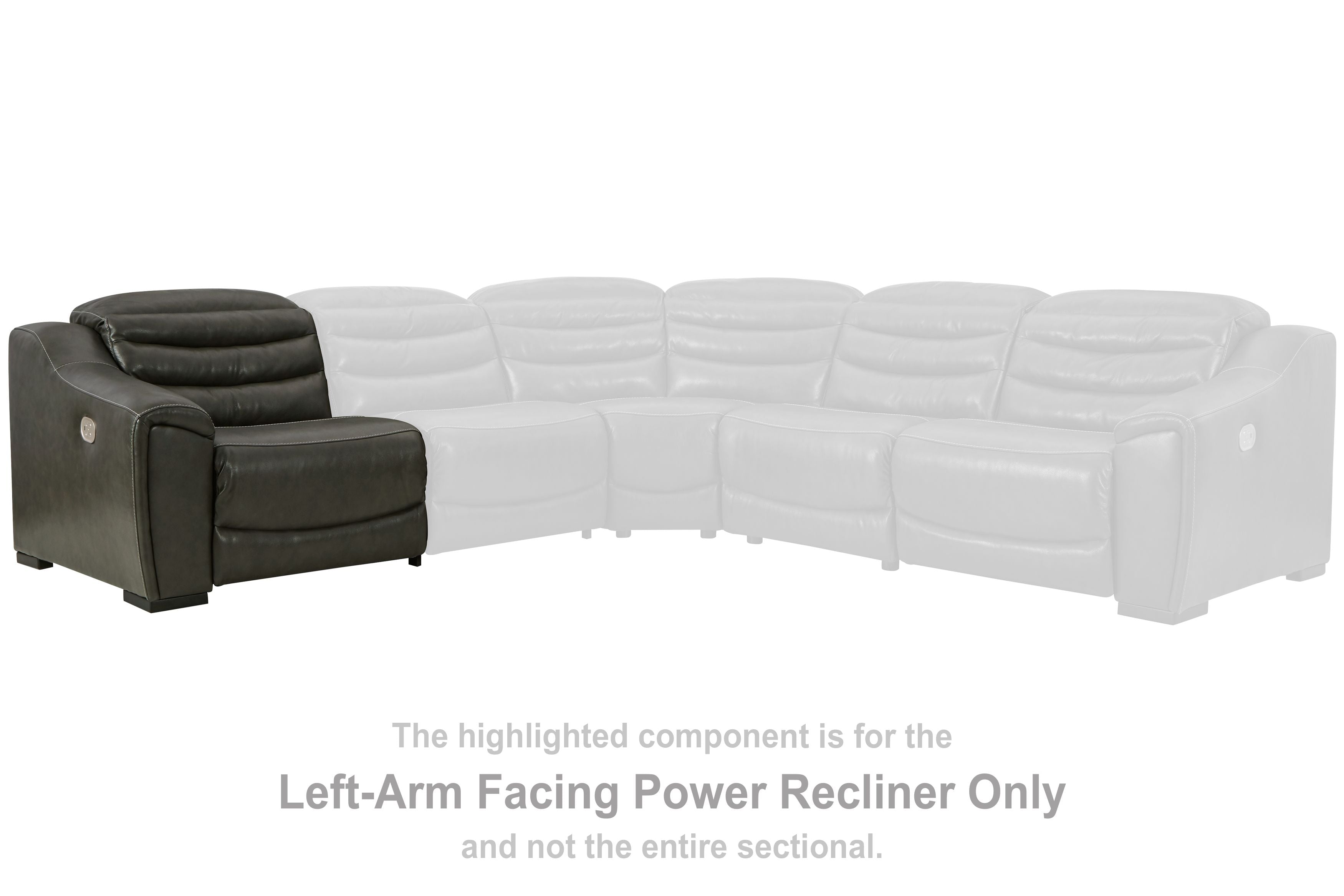 Center Line - Dark Gray - LAF Zero Wall Power Recliner