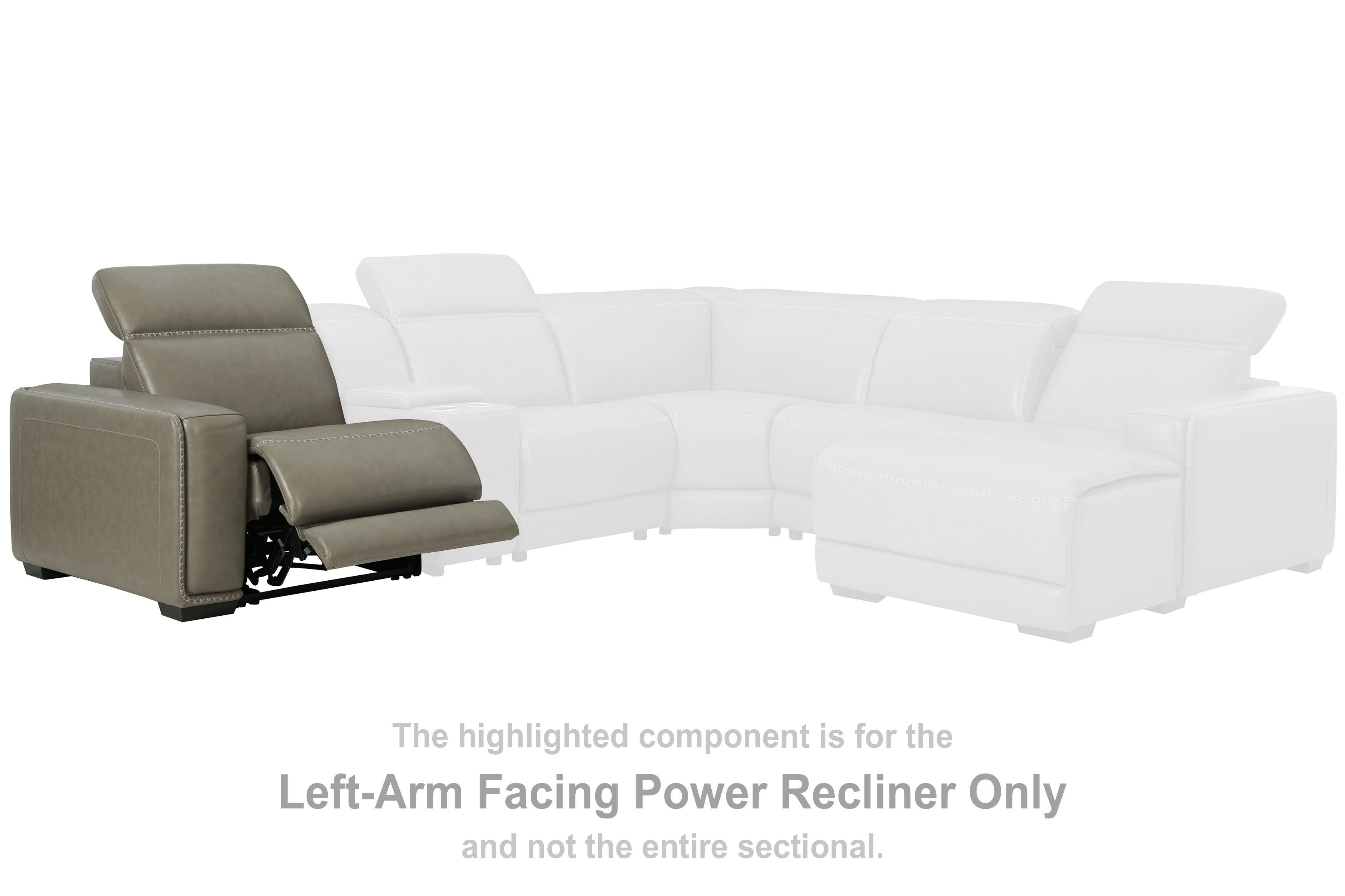 Correze - Gray - LAF Zero Wall Power Recliner