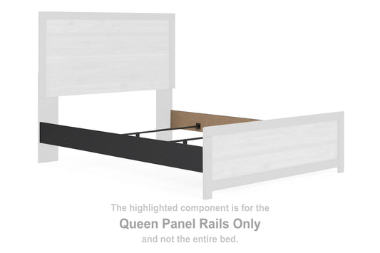 Vertani - Black - Queen Panel Rails