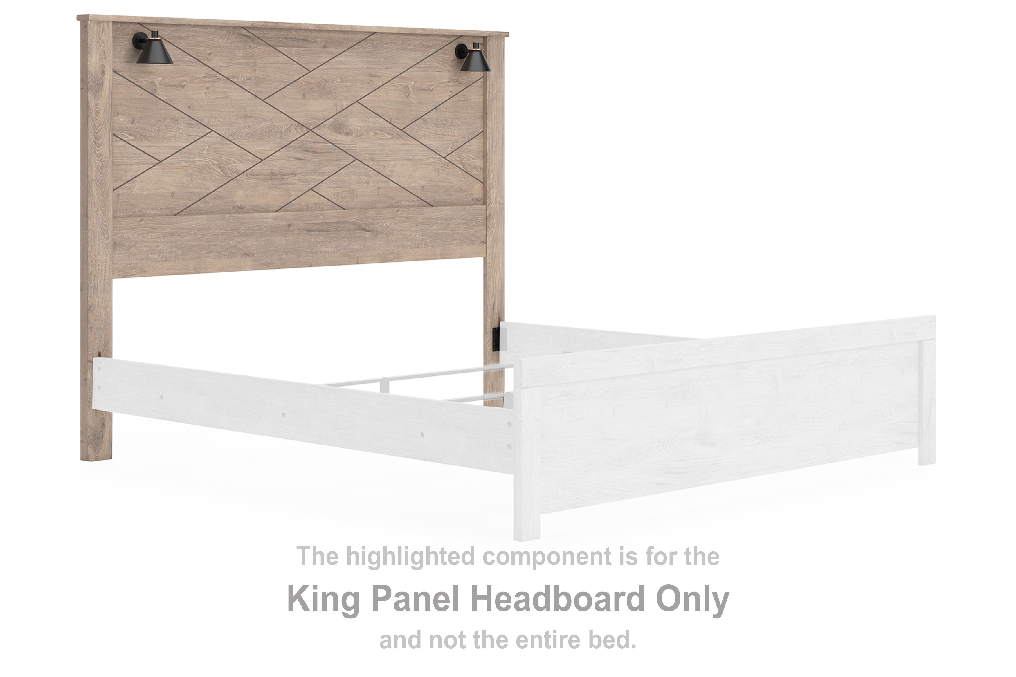 Senniberg - Light Brown - King Panel Headboard