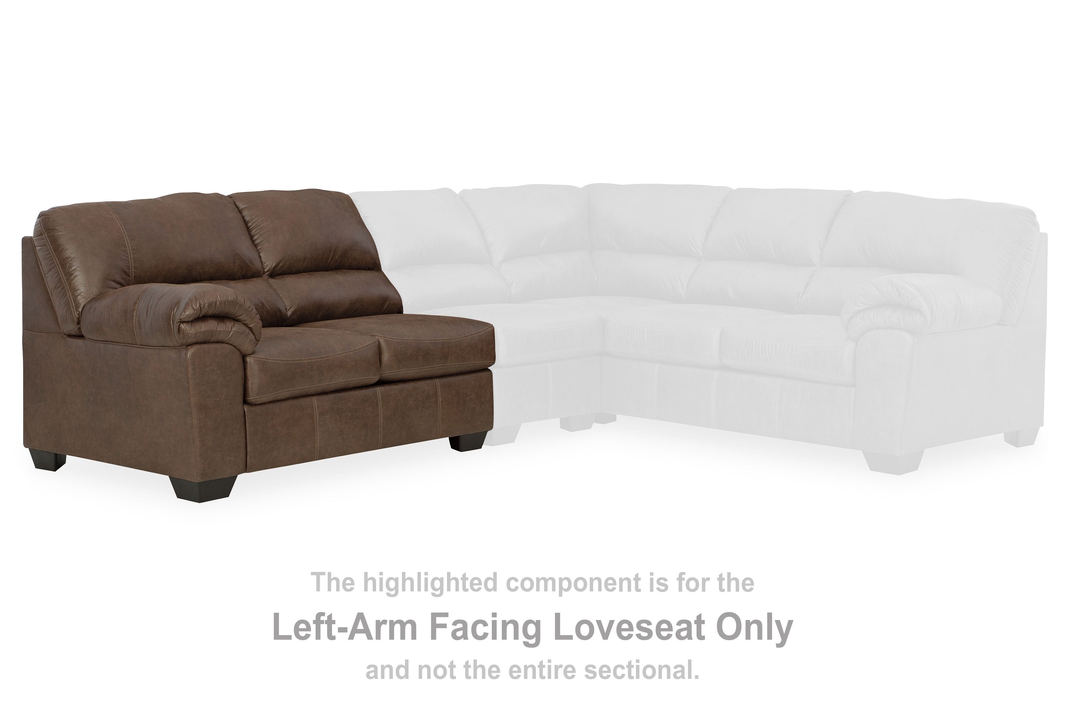 Bladen - Coffee - Laf Loveseat