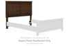 Danabrin - Brown - Queen Panel Headboard