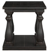Mallacar - Black - Rectangular End Table