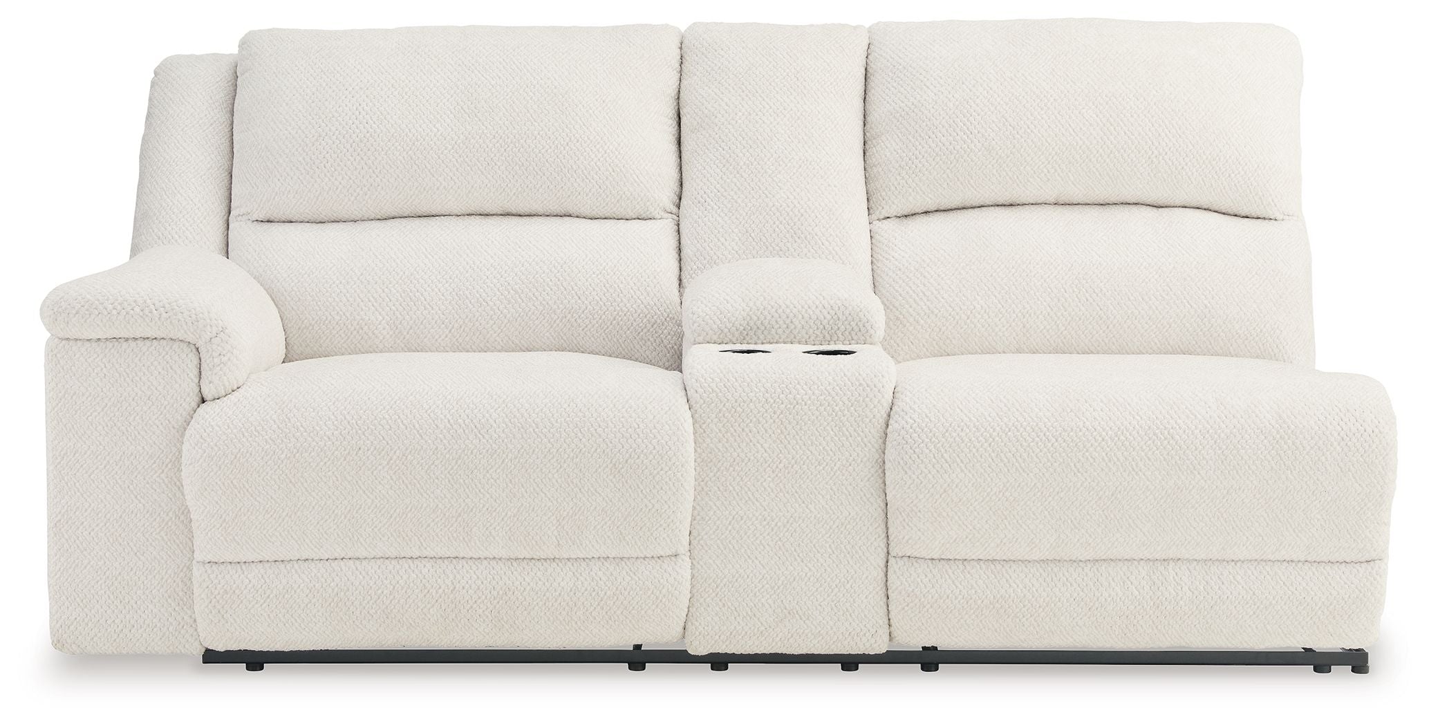 Keensburg - Linen - Laf Dbl Power Reclining Loveseat With Console