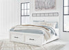 Ashbryn - White / Natural - King/California King Storage Footboard