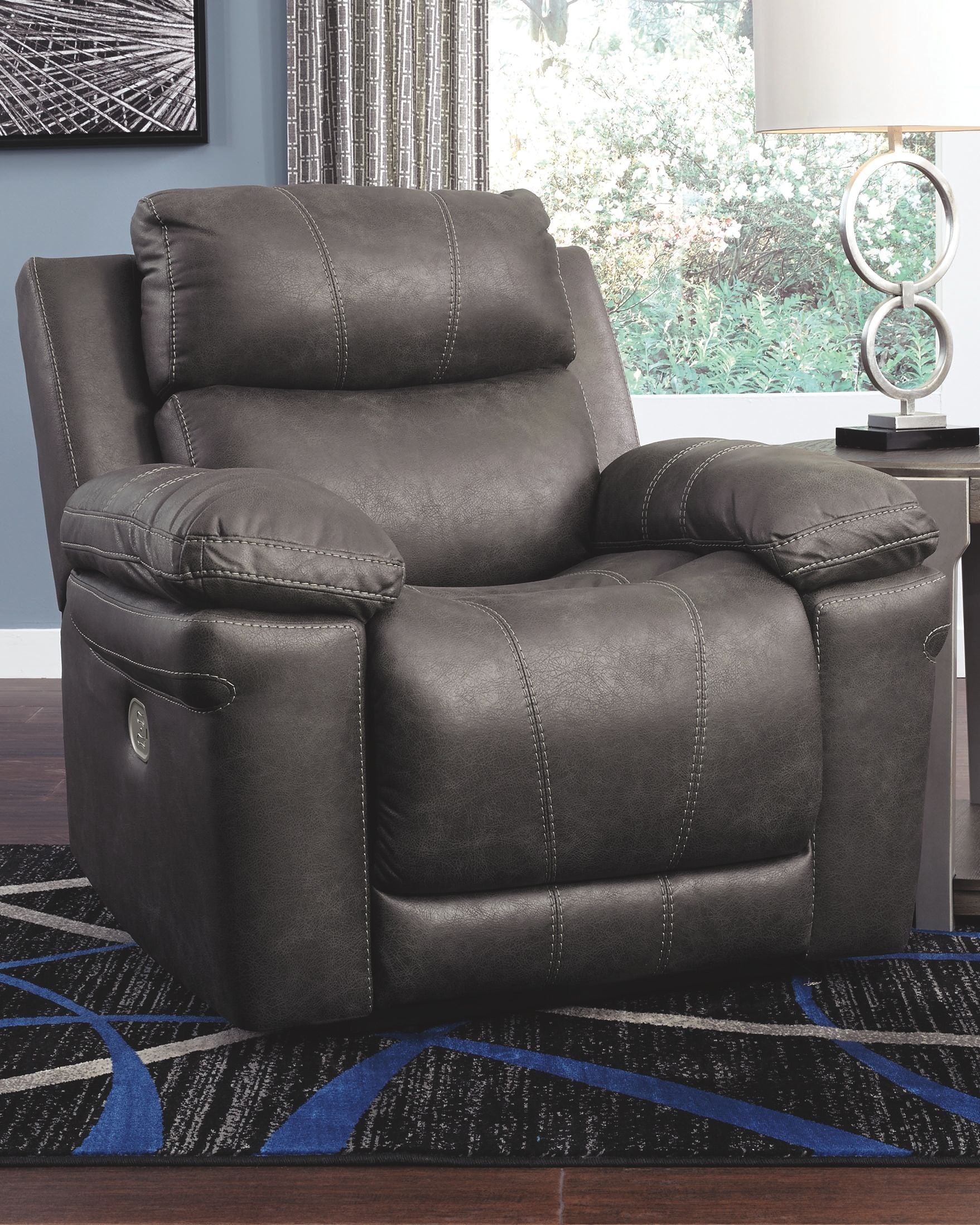 Erlangen - Dark Gray - PWR Recliner/Adj Headrest