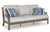 Rainier Ranch - Brown / Beige - Sofa With Cushion