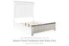 Darborn - Gray / Brown - Queen Panel Footboard W/Slats