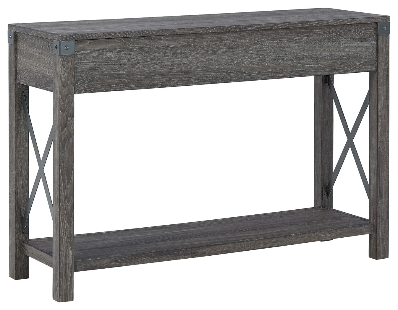 Freedan - Grayish Brown - Console Sofa Table