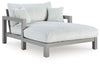 Hurley Park - Gray - Chaise Lounge With Cushion