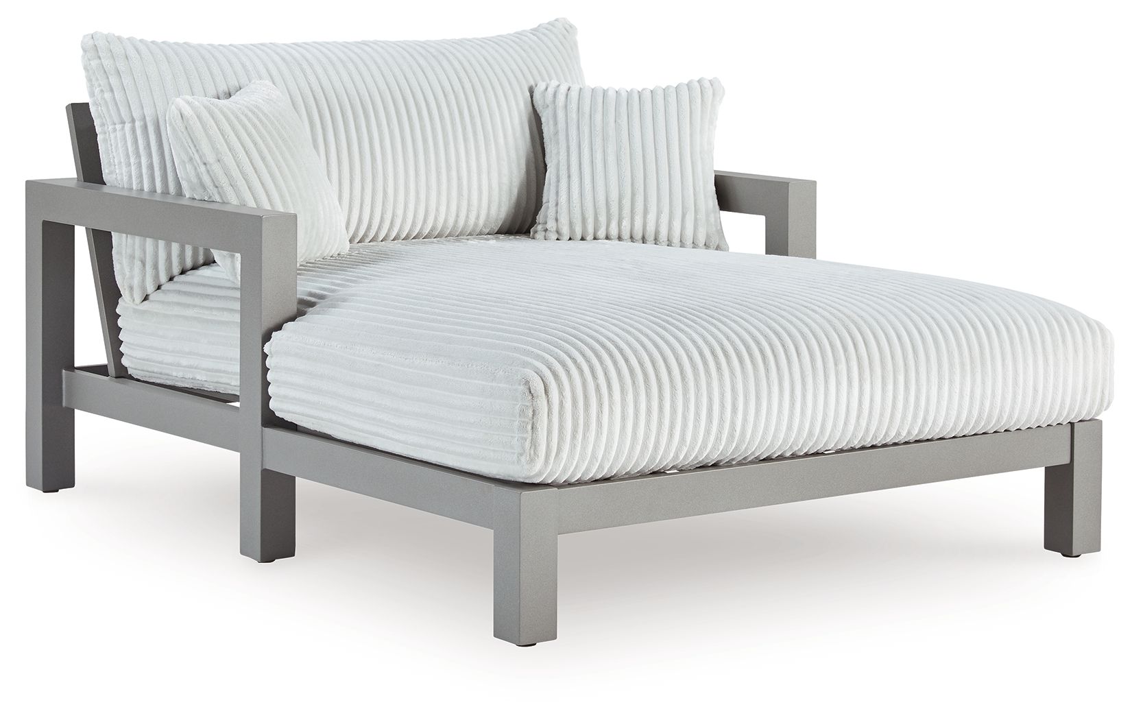 Hurley Park - Gray - Chaise Lounge With Cushion