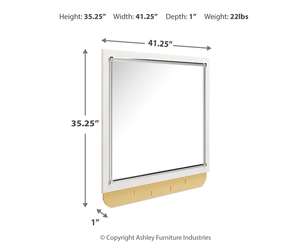 Altyra - White - Bedroom Mirror