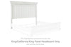 Kanwyn - Whitewash - King/Cal King Panel Headboard