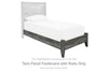 Baystorm - Gray - Twin Panel Footboard w/Rails