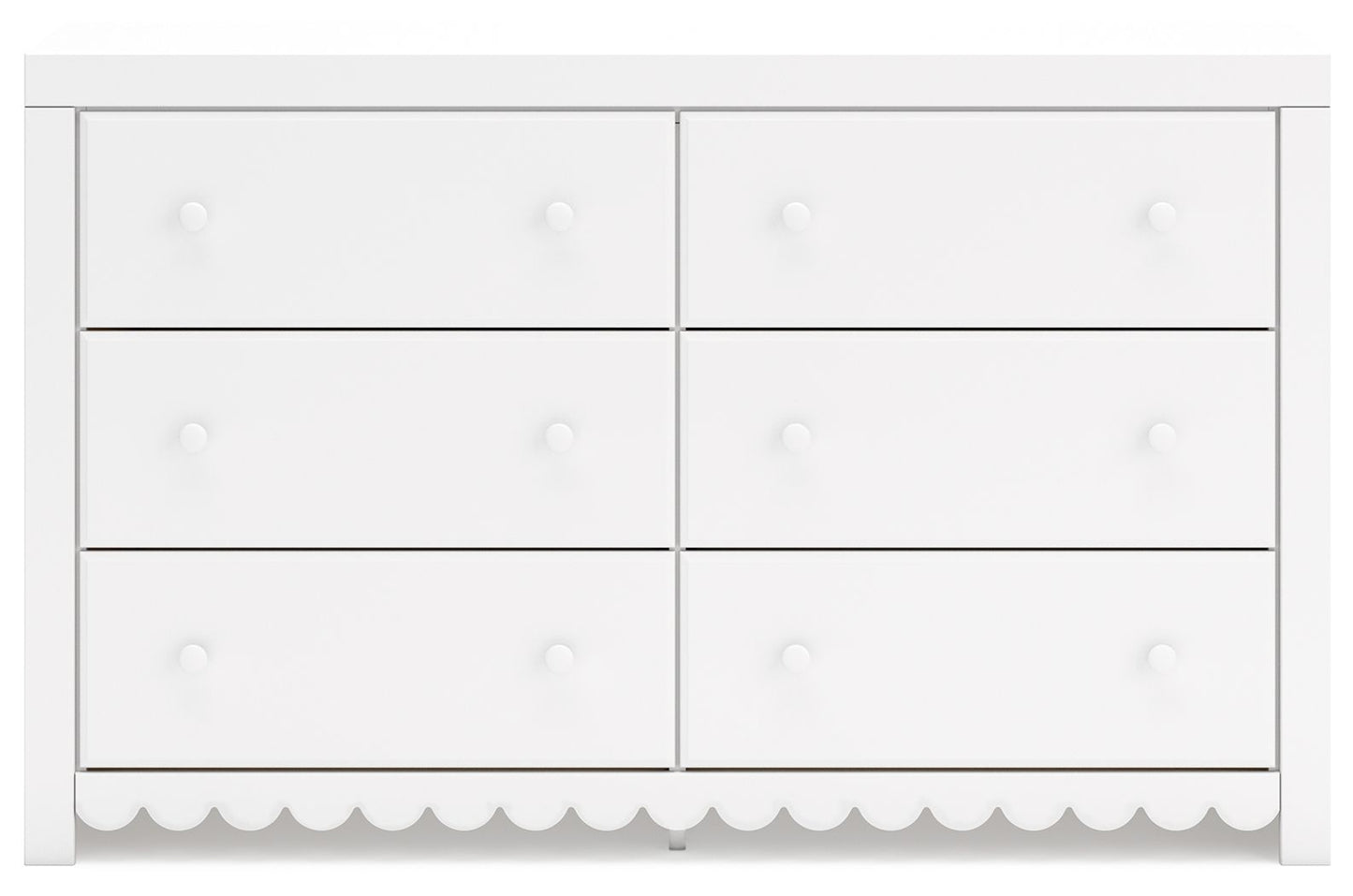 Mollviney - White - Six Drawer Dresser