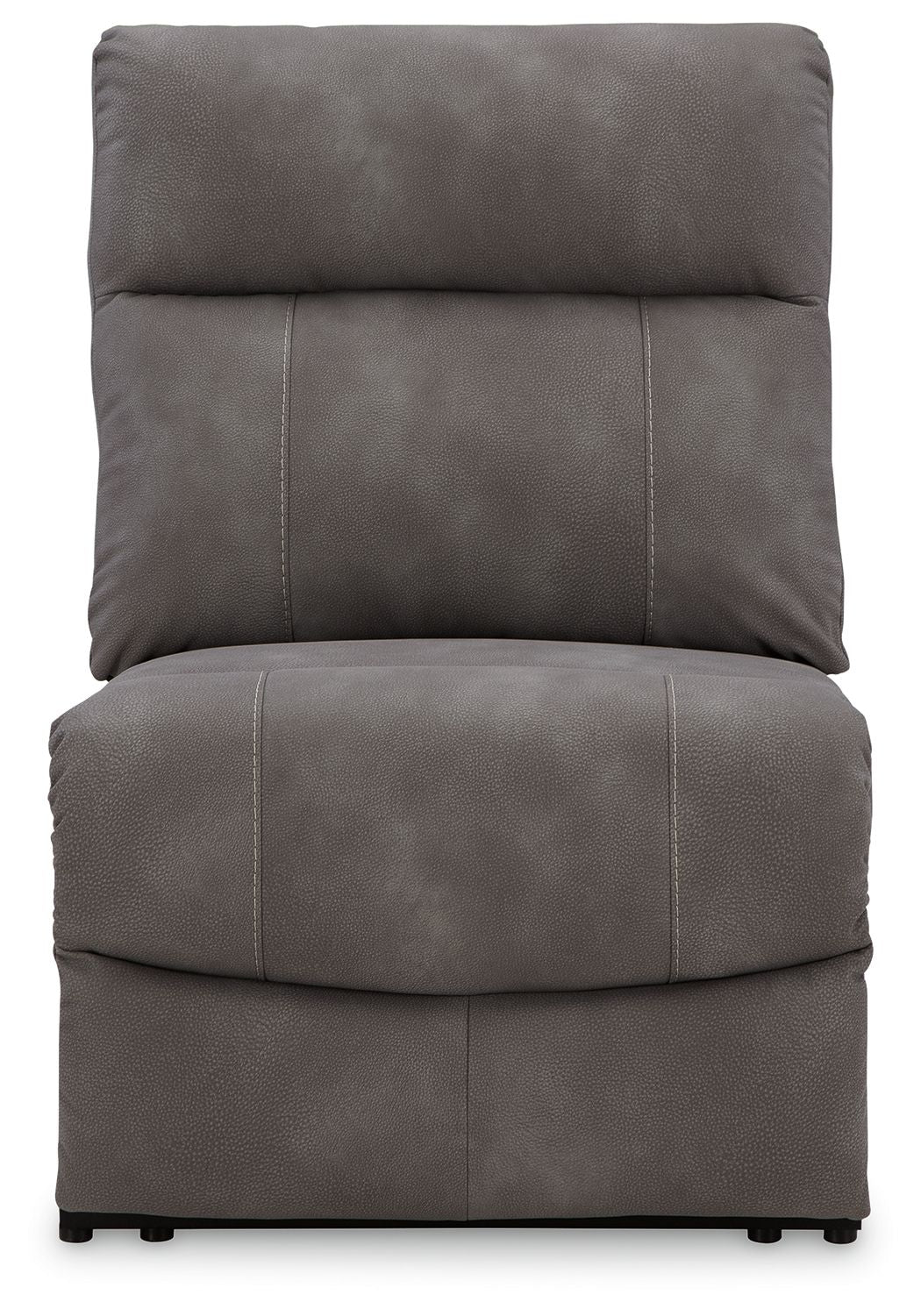 Next-gen Durapella - Slate - Power Armless Recliner With Adj Headrest