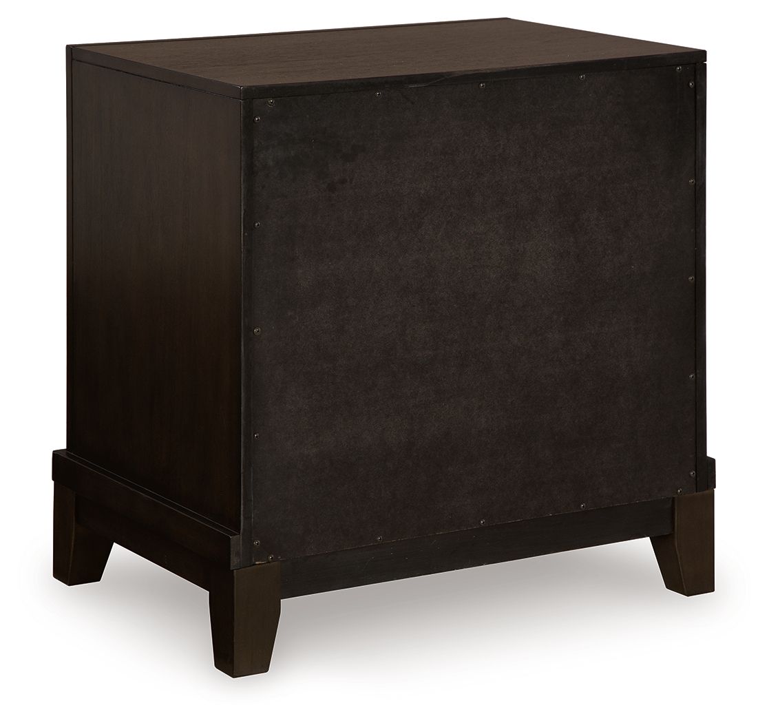 Neymorton - Dark Grayish Brown - Two Drawer Night Stand