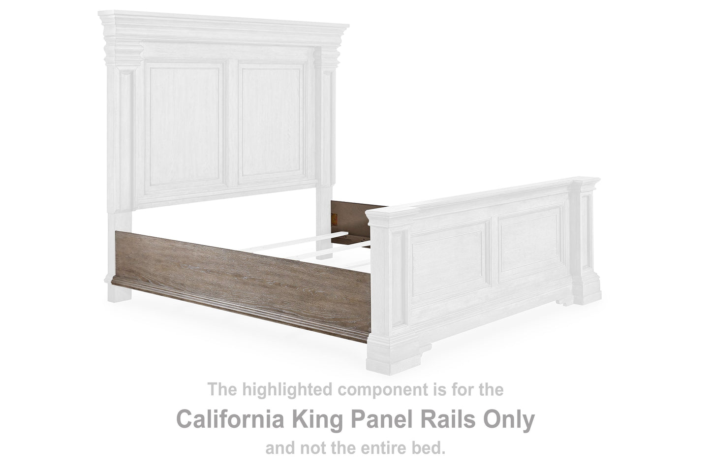 Blairhurst - Light Grayish Brown - California King Panel Rails