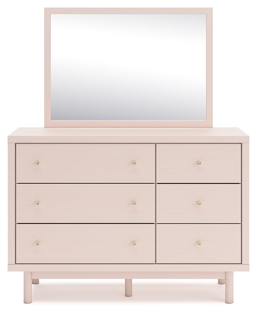 Wistenpine - Blush - Dresser And Mirror