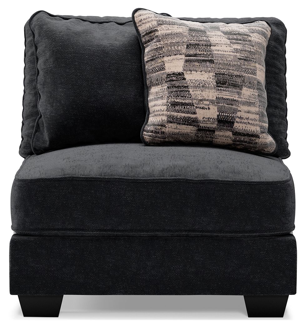 Lavernett - Charcoal - Armless Chair