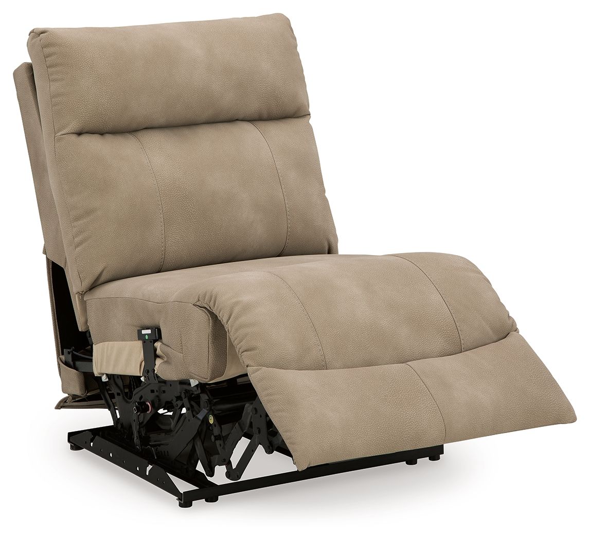 Next-gen Durapella - Sand - Power Armless Recliner With Adj Headrest