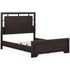 Covetown - Dark Brown - Queen Panel Headboard/Footboard And Slats