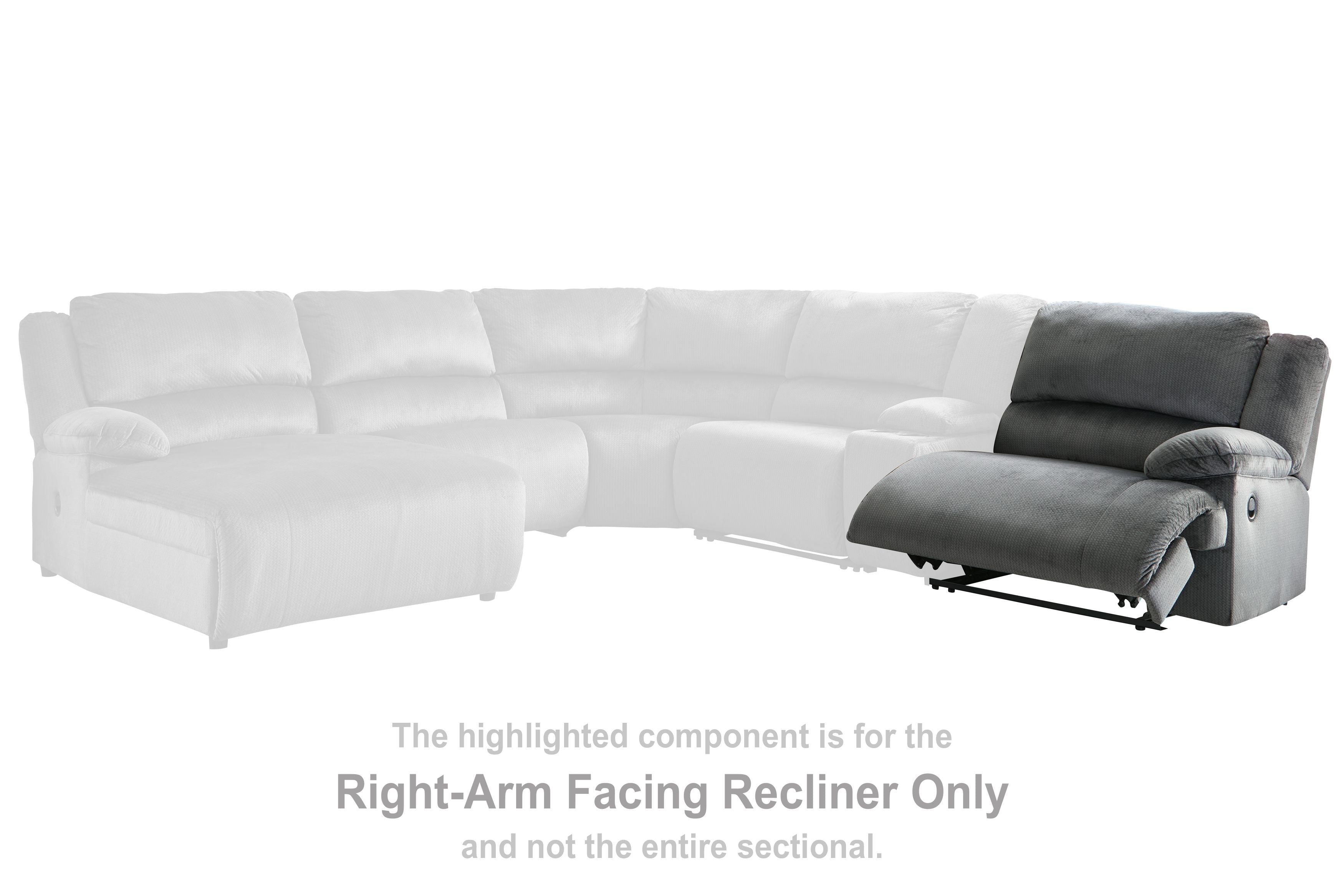 Clonmel - Charcoal - Raf Zero Wall Recliner