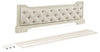 Arlendyne - Antique White - Queen Upholstered Panel Footboard With Slats