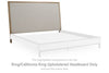 Tomtyn - Light Brown - King/California King Upholstered Headboard