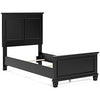 Lanolee - Black - Twin Panel Footboard