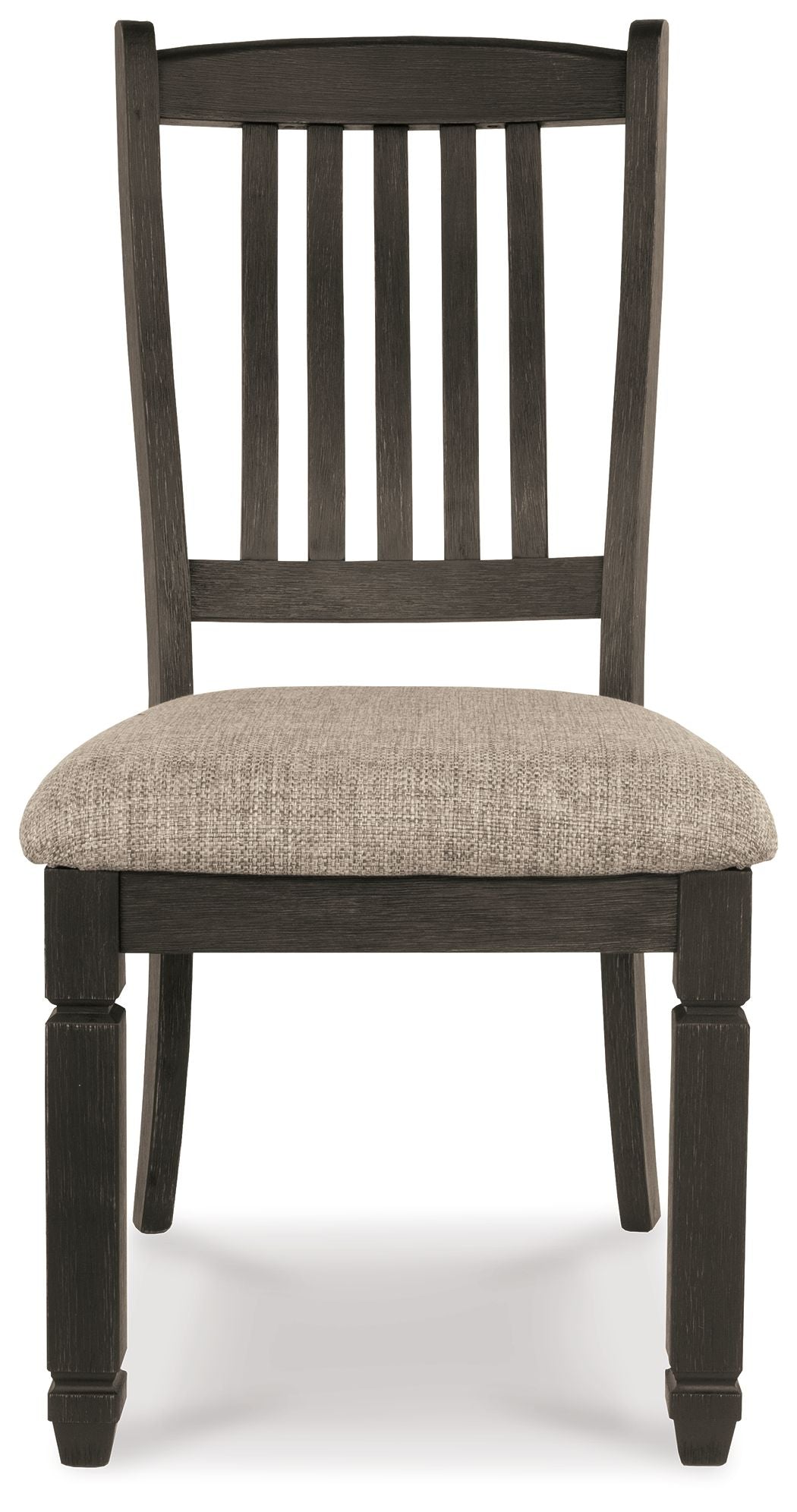 Tyler - Black / Grayish Brown - Dining UPH Side Chair (Set of 2) - Slatback