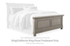 Lettner - Light Gray - King/Cal King Panel Footboard