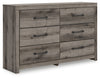 Graystorm - Brown Gray - Six Drawer Dresser