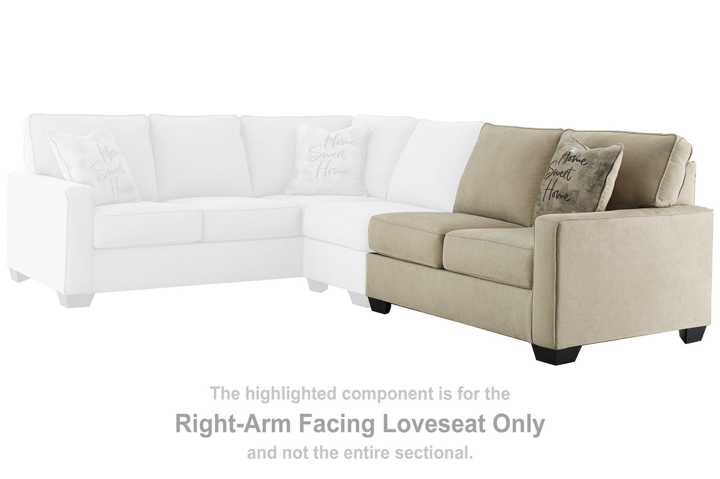 Lucina - Quartz - Raf Loveseat