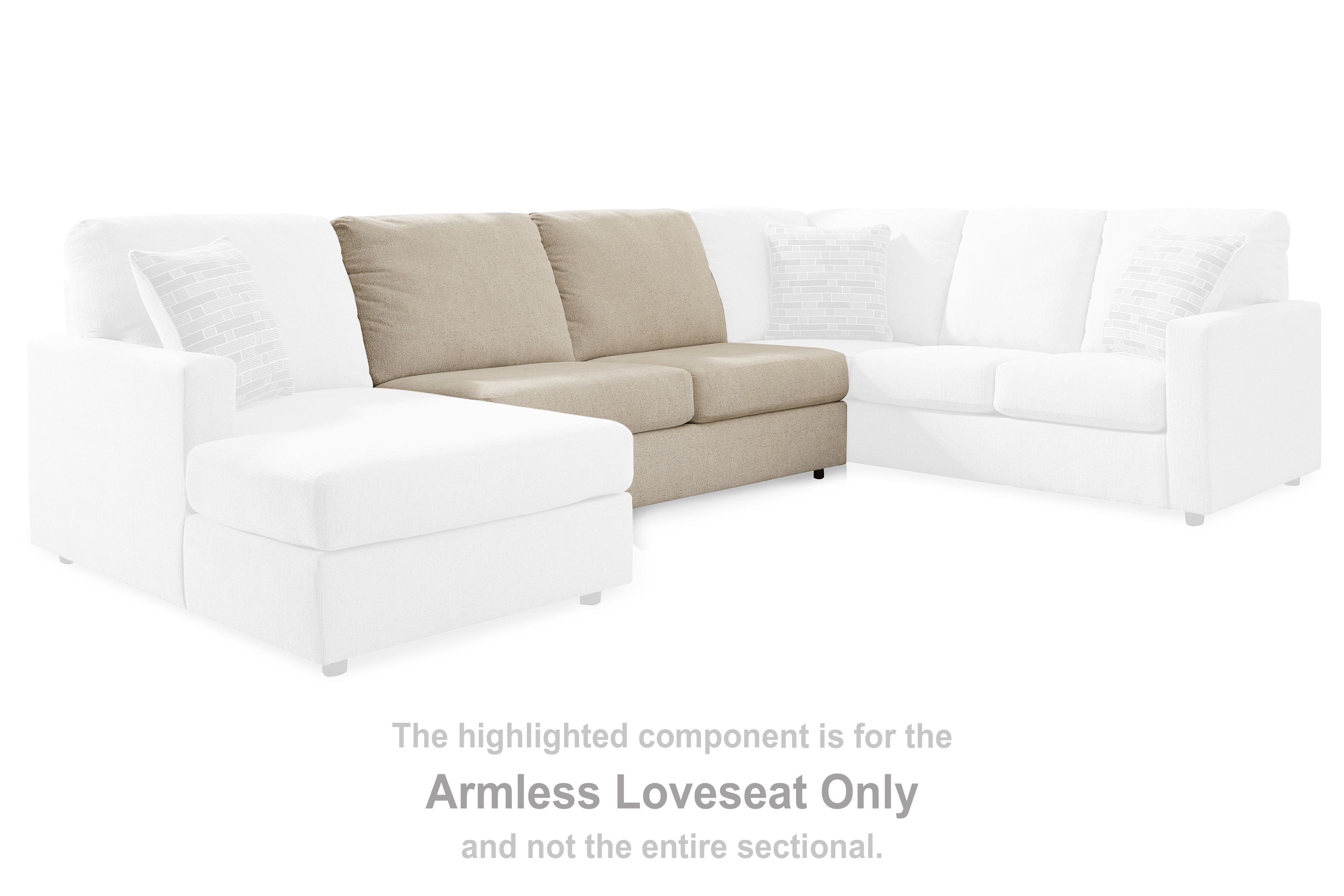 Edenfield - Armless Loveseat