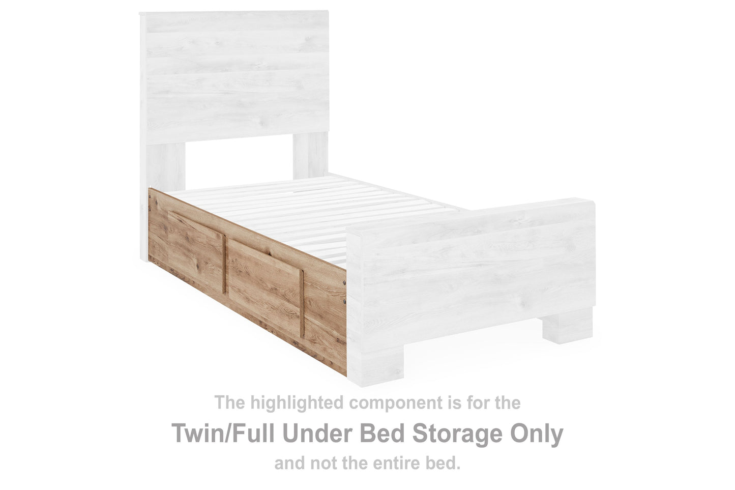 Hyanna - Tan - Twin/Full Under Bed Storage