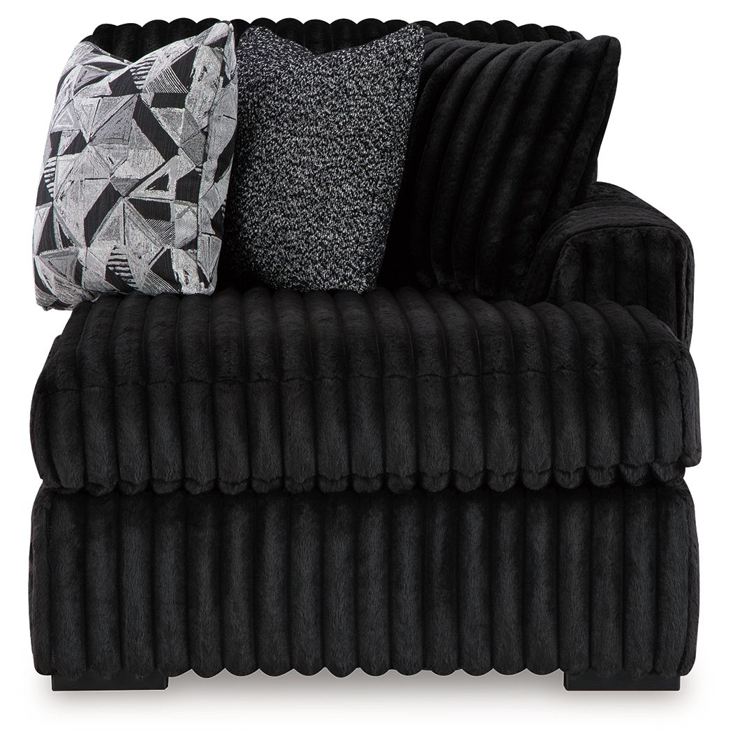 Midnight-madness - Onyx - Raf Corner Chaise