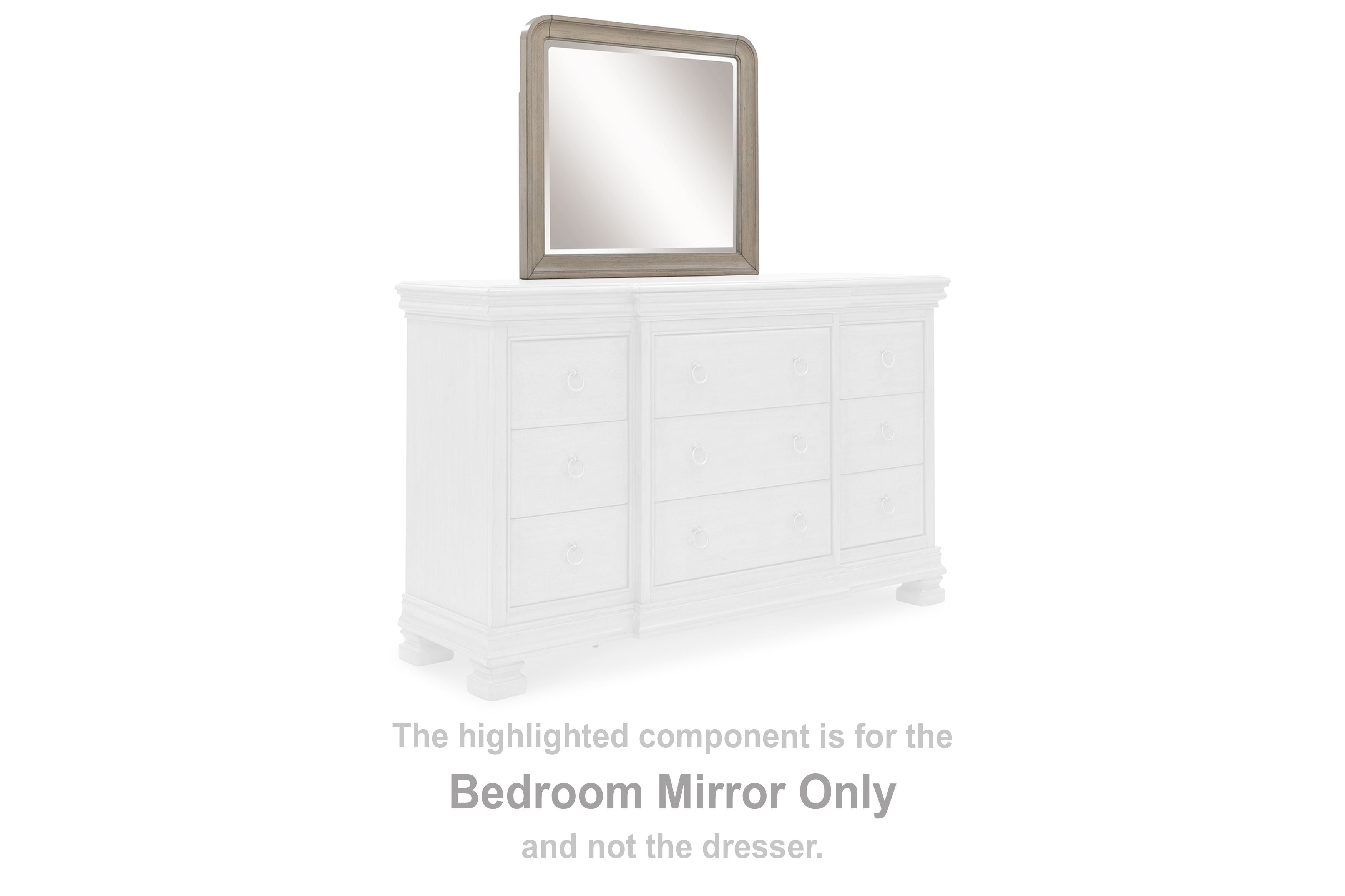 Lexorne - Gray - Bedroom Mirror