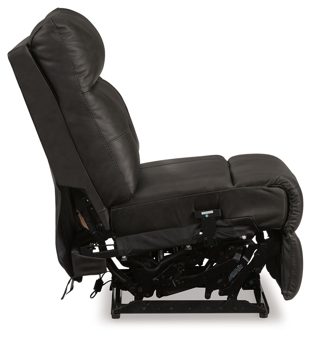 Mackie Pike - Storm - Power Armless Recliner With Adj Headrest